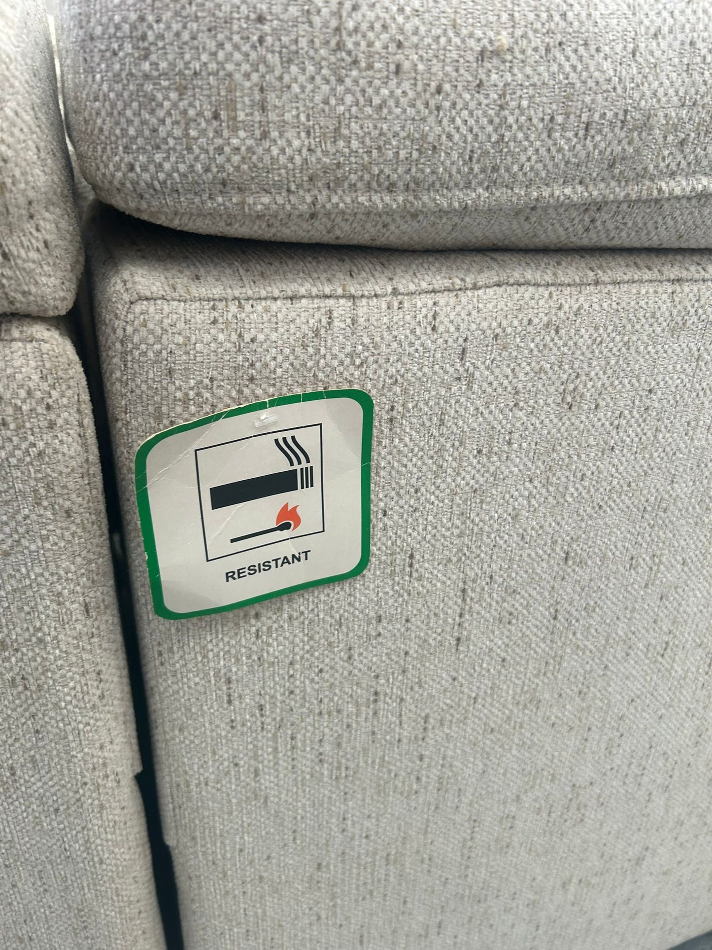 SR Beige Corner Recliner 4 Seater Sofa