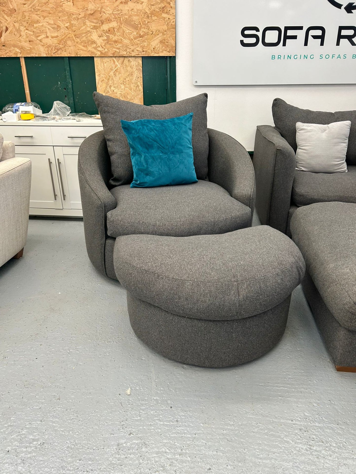 Grey Oak Furniture Land sofa suite