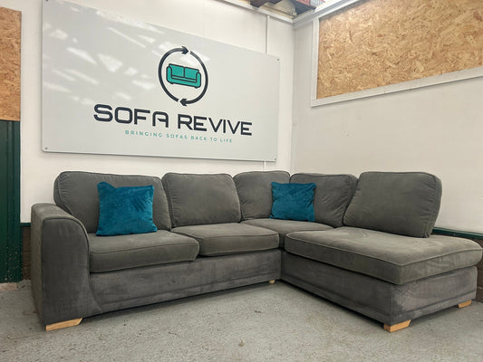 Grey DFS ORKA corner sofa bed