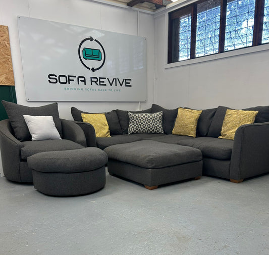 Grey Oak Furniture Land sofa suite